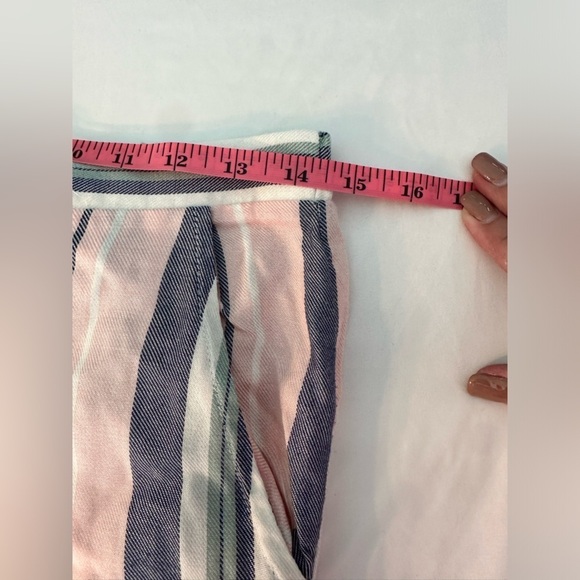 🎉Supply & Demand Striped Baggy Bottom Tie Trousers - Very Cute! Size Small - Picture 2 of 10
